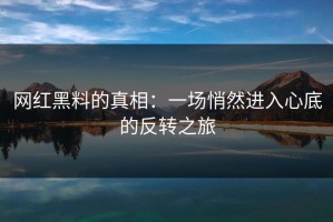 网红黑料的真相：一场悄然进入心底的反转之旅